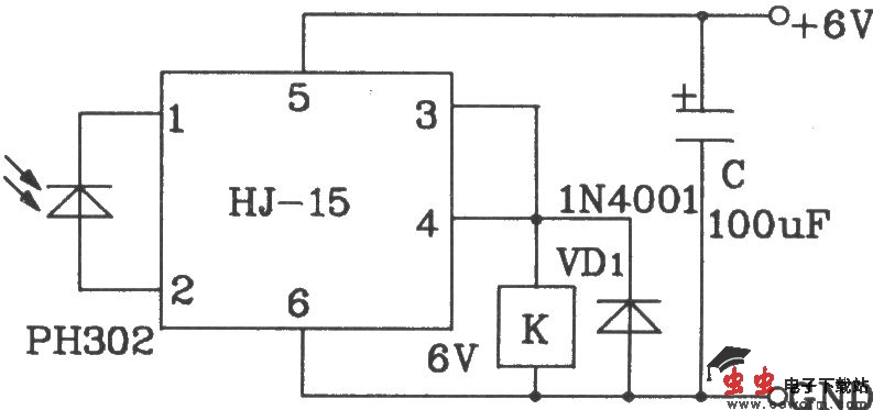 HF-15/HJ-15高灵敏度、远距离红外遥控发射、接收组件应用电路图