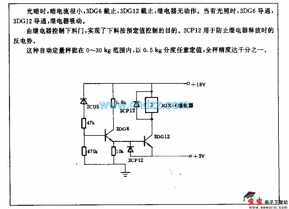 ZD&mdash;30C和ZD-30D型自动定量秤的光敏电路