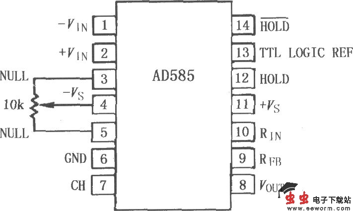 AD585高速精密采样保持放大器