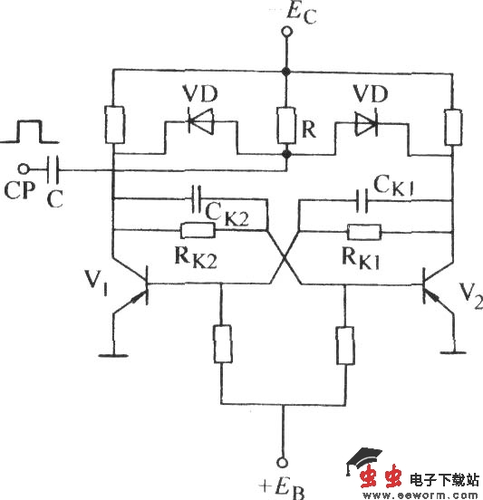 双稳态计数集电极触发电路