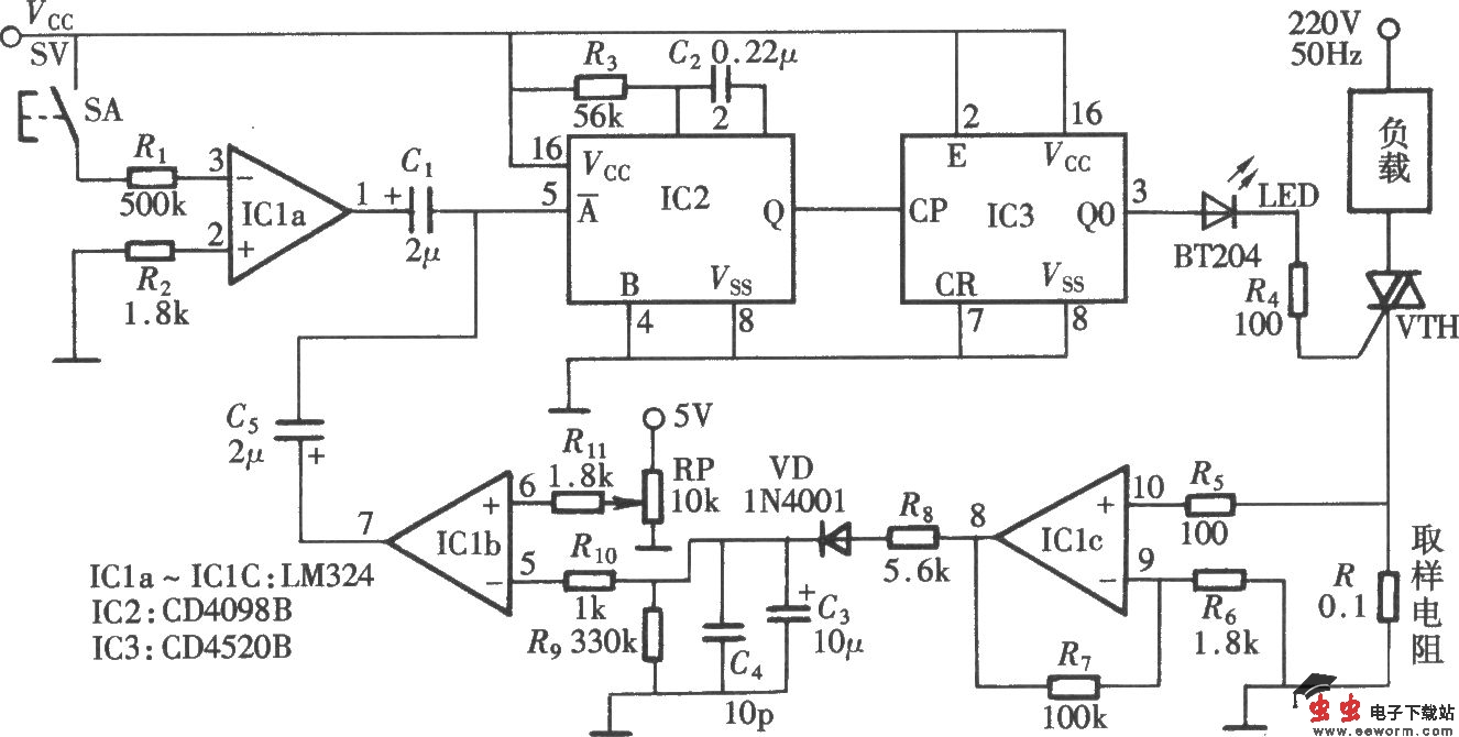 可变门限的过电流、过电压保护电路