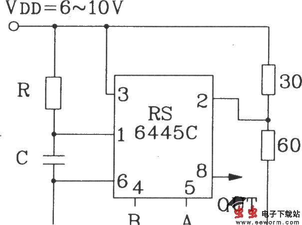 RS6445C长时间定时集成电路典型应用电路