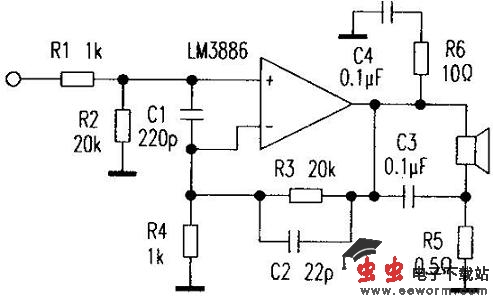 LM3886功放电路