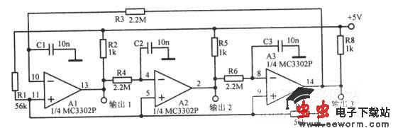 17Hz三相方波振荡电路