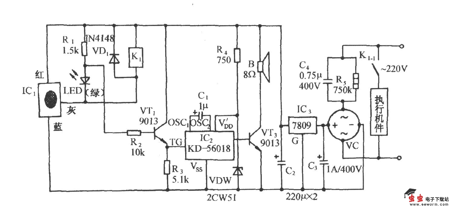 压电式高料位自动控制及报叫电路