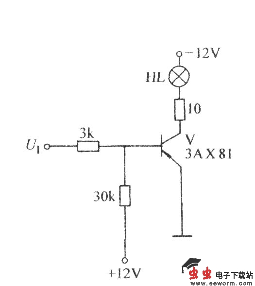 带灯反相器电路