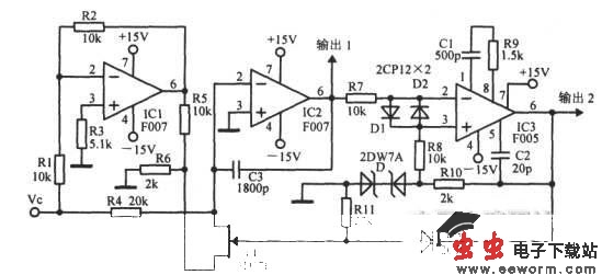 三角波一方波压控振荡器