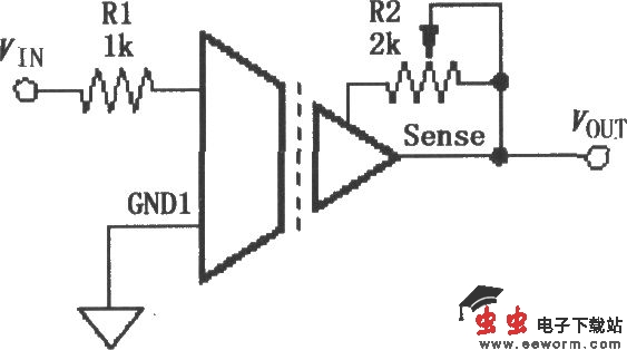 ISO120／121的增益调节电路