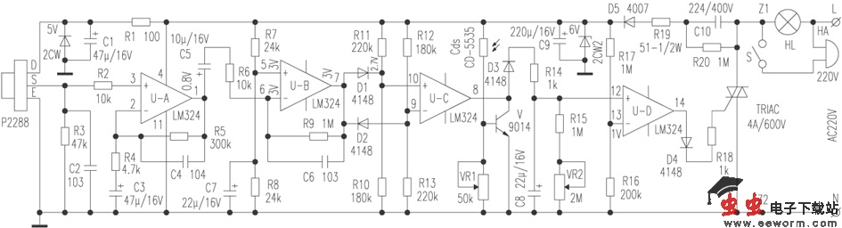 ＰＩＲ人体热释电红外报警开关