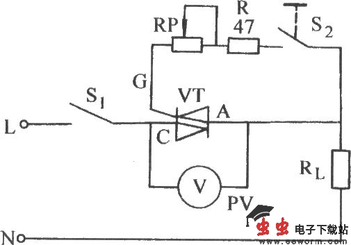 双向晶闸管门极限流电阻调整电路