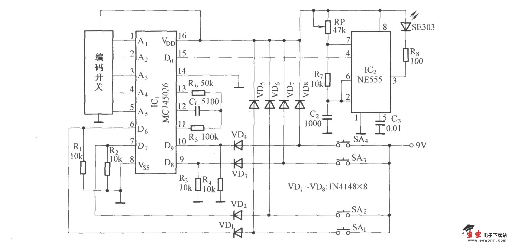 双声道音量遥控电位器