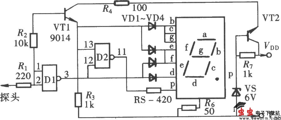 能够显示开路状态的逻辑笔之二