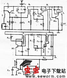 遥控自卫式手提包电路原理