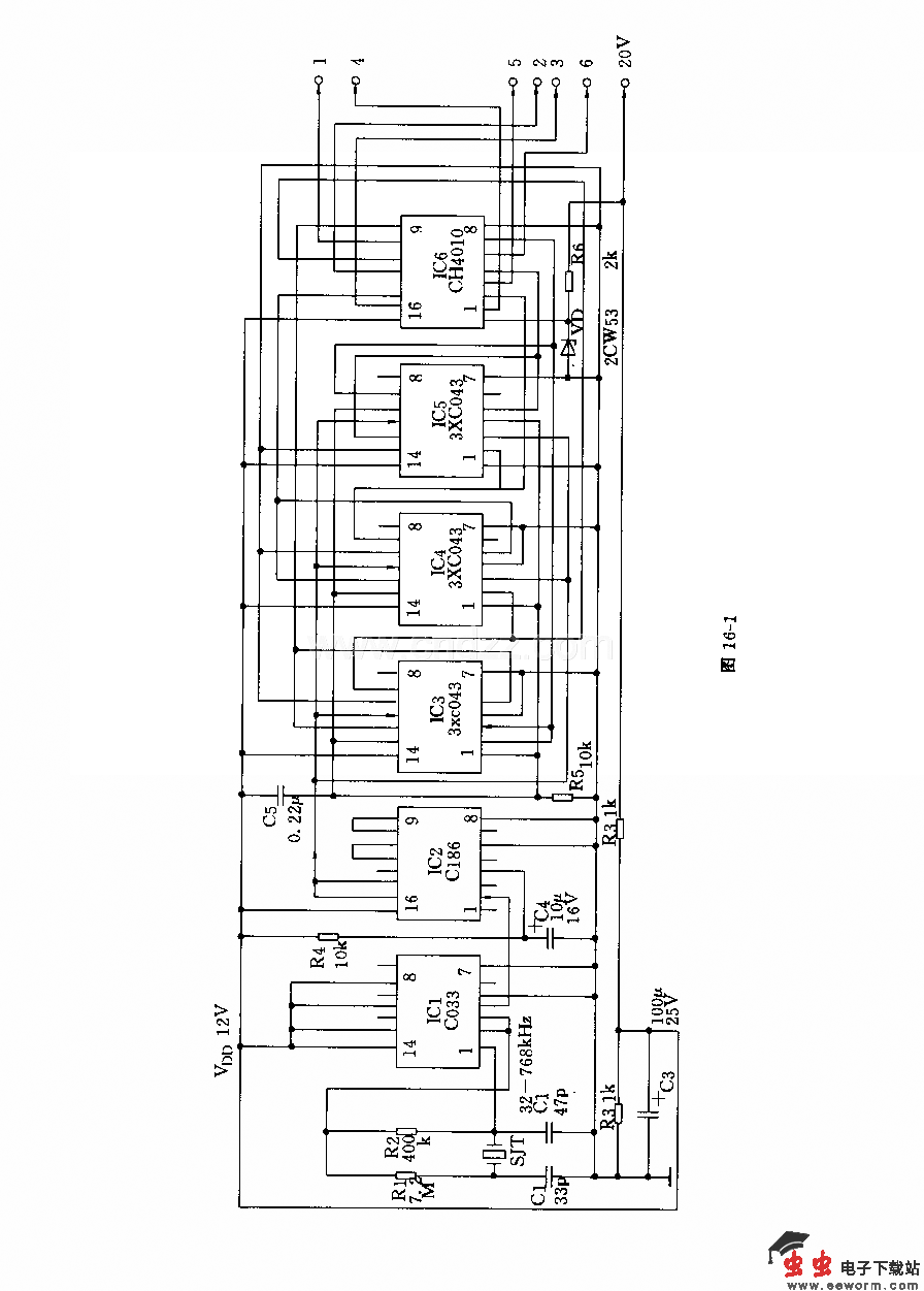 三相方波发生器电路