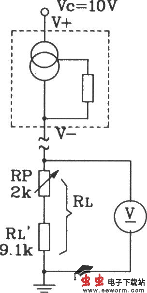 SL134集成温度传感器构成简易温度计电路