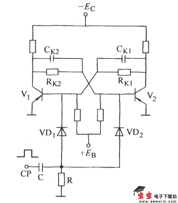 双稳态计数基极触发电路