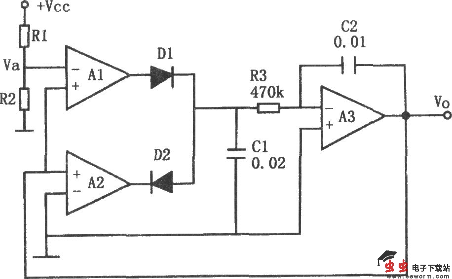 通用三角波产生电路(741)