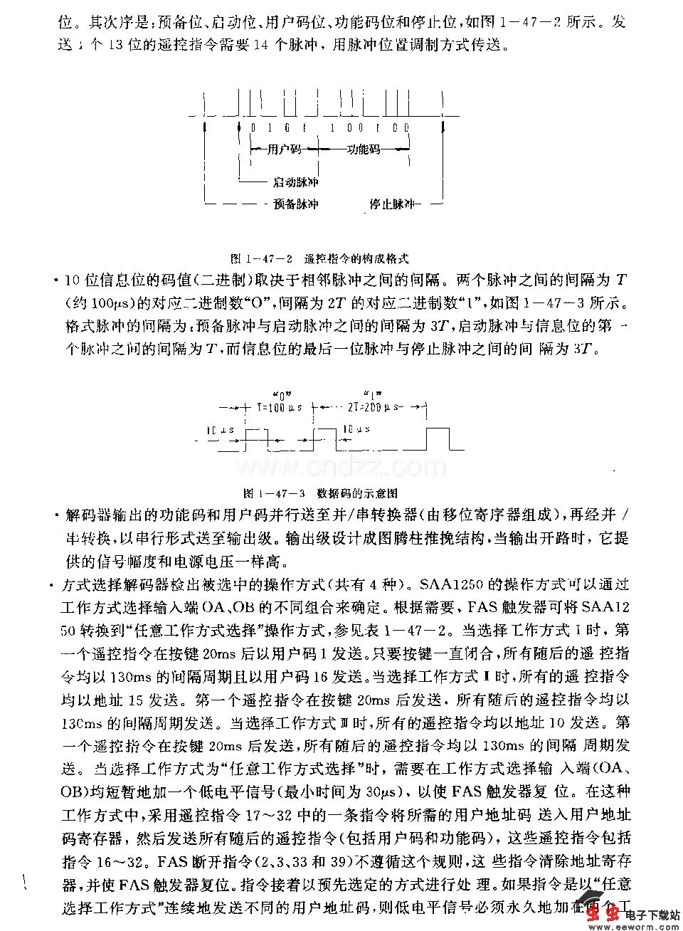 SAAl250(电视机)红外线遥控发射电路