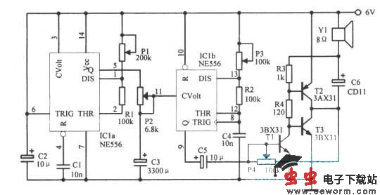 多种模拟声振荡器