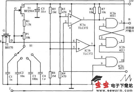 可触发的锯齿波振荡器