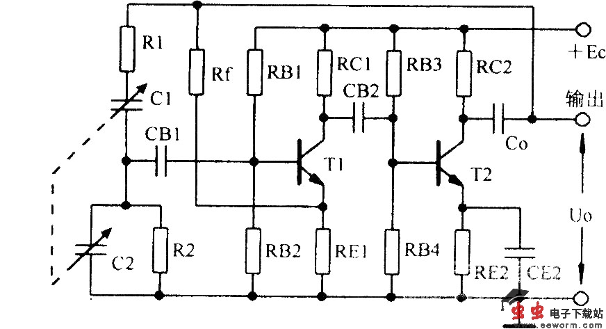 RC桥式振荡器及其等效电路