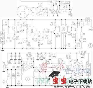 电子自动门与报警器两用电路