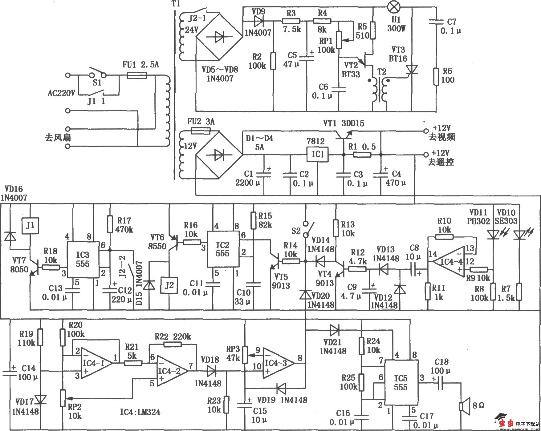 液晶投影机多功能控制器