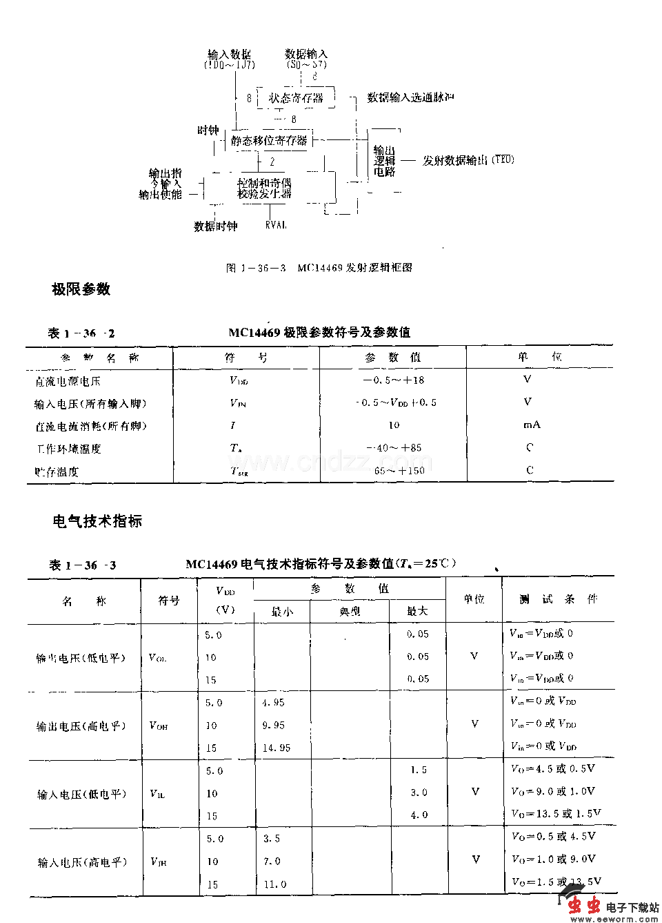 MCl4469(通用)可寻址异步发射或接收电路