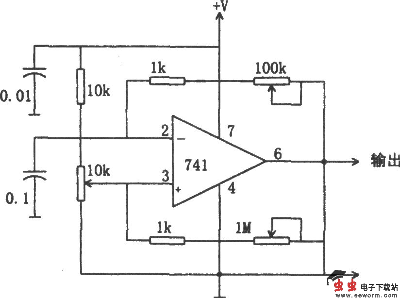方波振荡器(741)