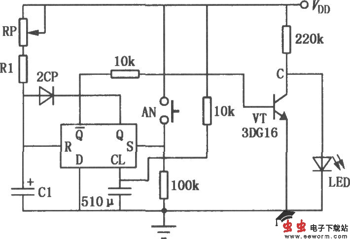 D触发器组成的定时器