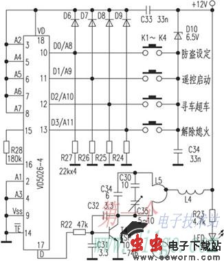 ＰＩＣ单片机控制的遥控防盗报警器