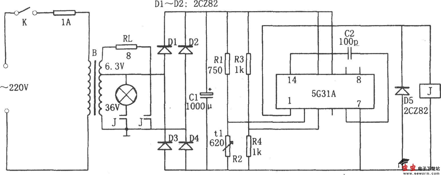 显影液恒温控制电路(5G31A)