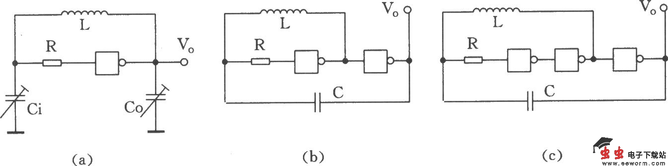 用与非门组成的LC振荡器