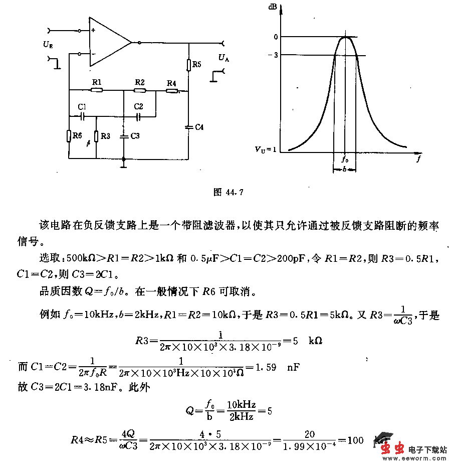 带通滤波器电路1