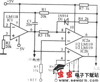 高精度三角波振荡器