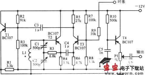 450～500kHz摆频振荡器