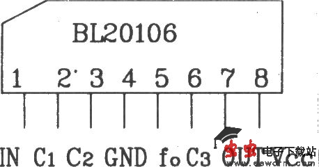 BL20106红外线接收前置放大集成应用电路图