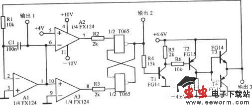 精密限幅三角波振荡器