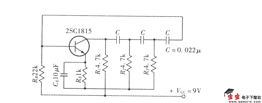 移相式振荡电路实例