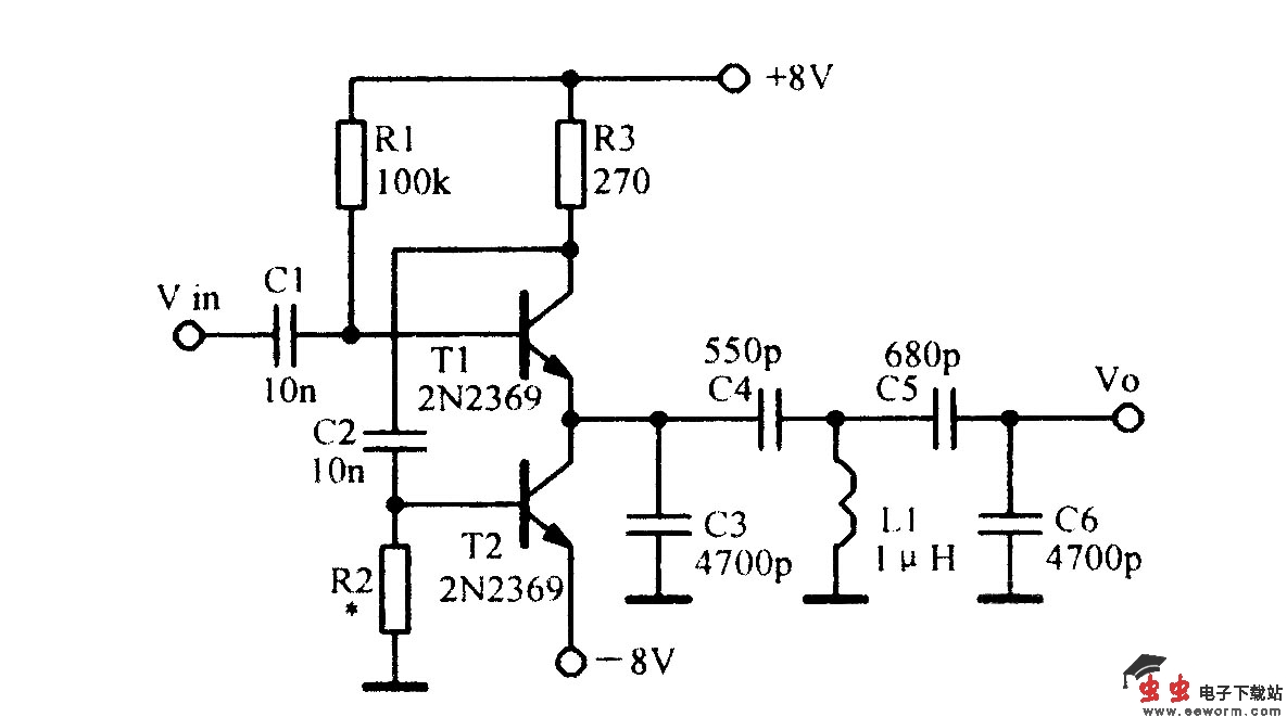 容性负载射极跟随器