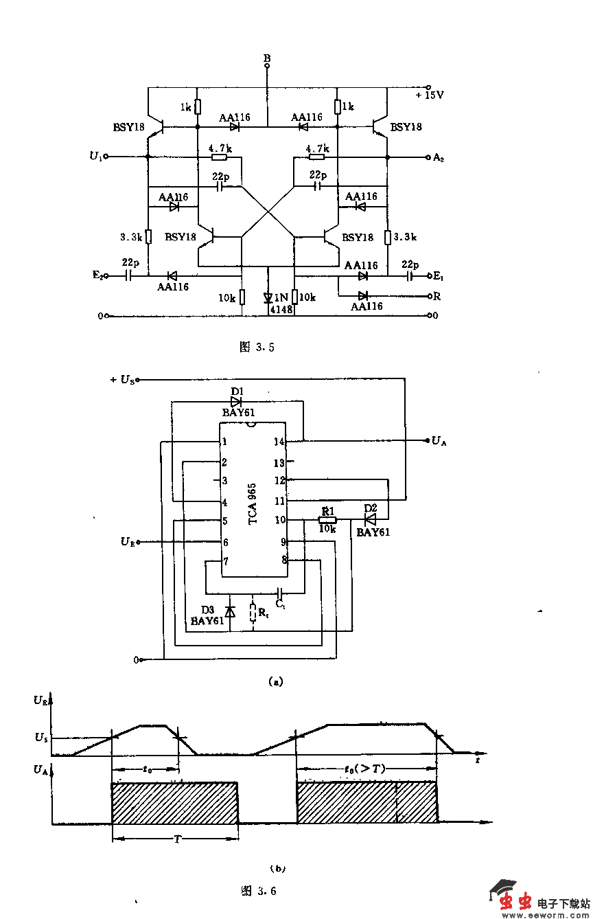 采用TcA965的单穗态电路
