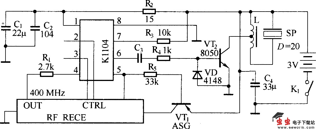 扩频滚码无线跟踪报警组件(KB318/KB318R)