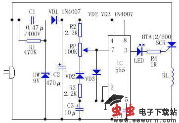 红外取暖器温度控制电路