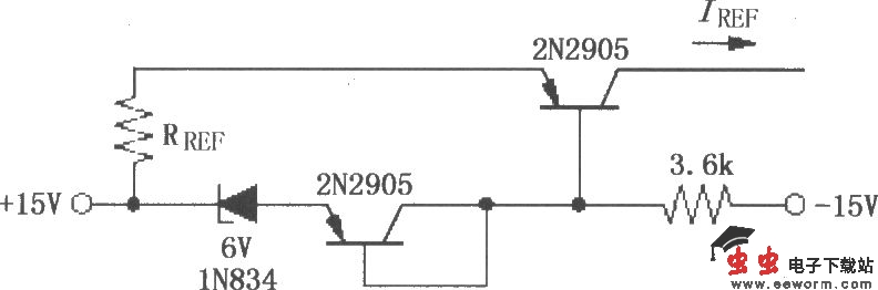 对数与对数比率放大器LOG100的电流基准温度补偿电路