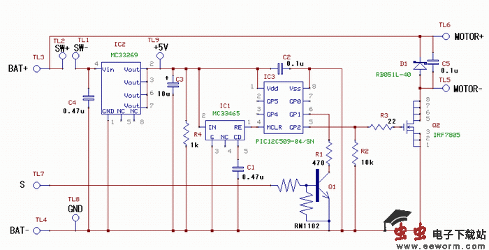 MA21小型电子调速器电路