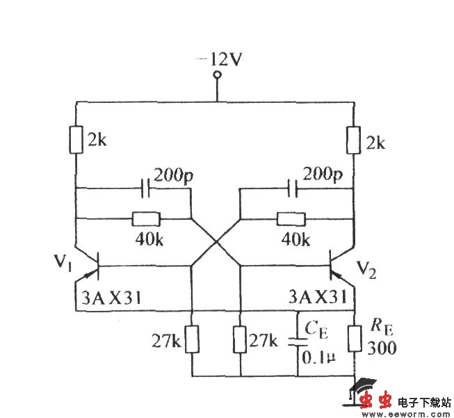 有自偏压的双稳态电路
