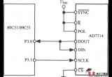 5通道低功耗可编程传感器信号处理器AD7714与MCS-51系列单片机电路图