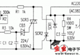 大功率可控硅无级调速触发电路电路图