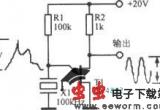 100kHz晶体一单结晶体管弛张振荡器电路图