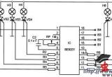 用SE9201组成的交流彩灯群控制电路电路图